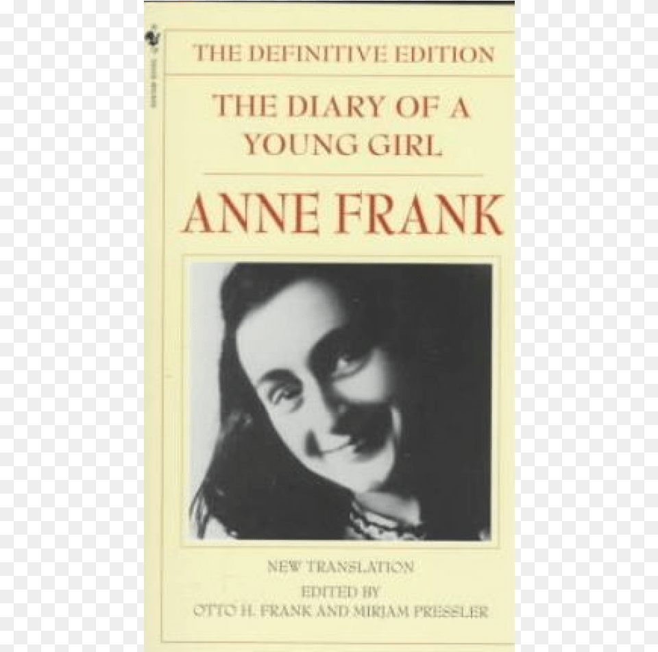 Please Note Diary Of A Young Girl By Anne Frank, Book, Novel, Publication, Adult Free Png