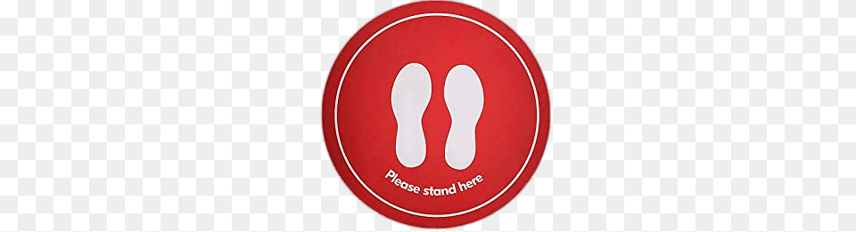 Please Stand Here Sticker, Disk Png