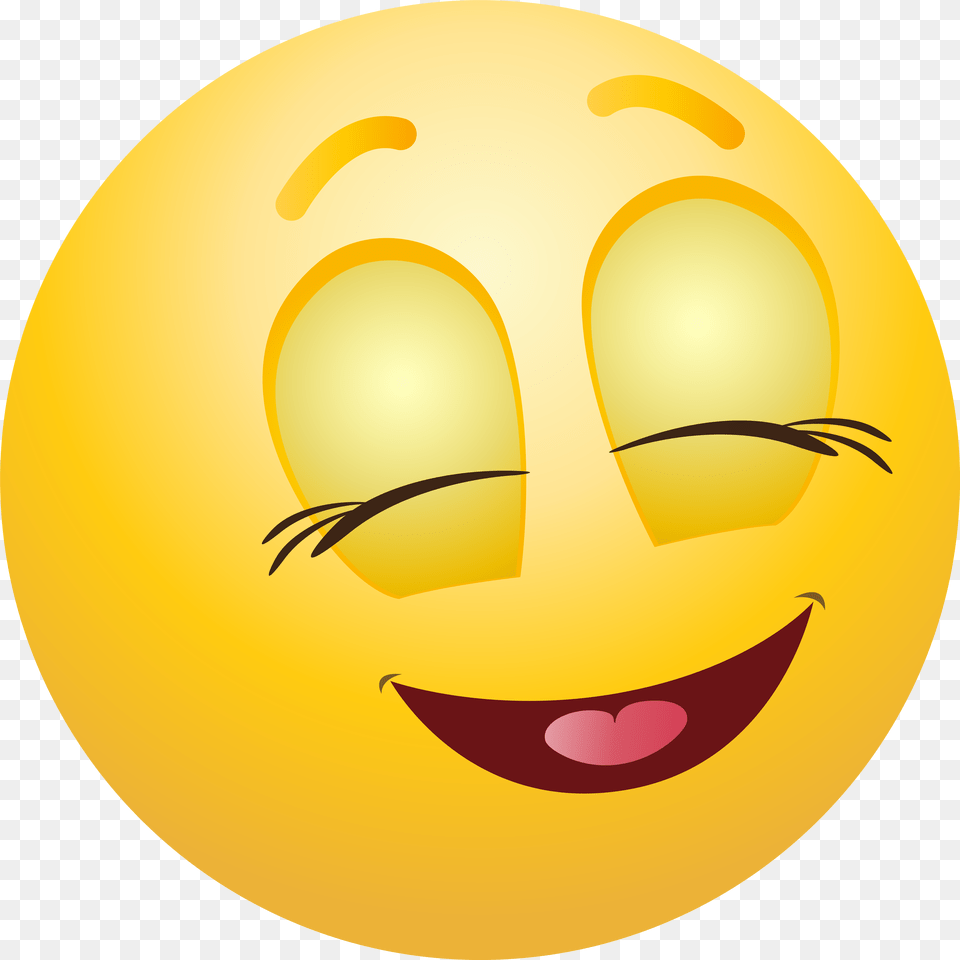 Pleased Emoticon Clip Art, Sphere, Food, Astronomy, Moon Png