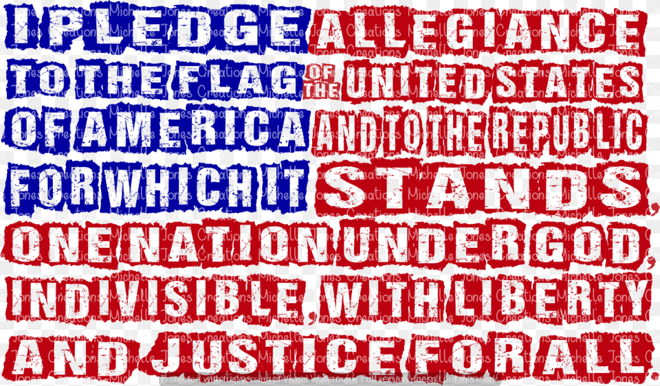 Pledge Of Allegiance Sublimation, Text Free Transparent Png