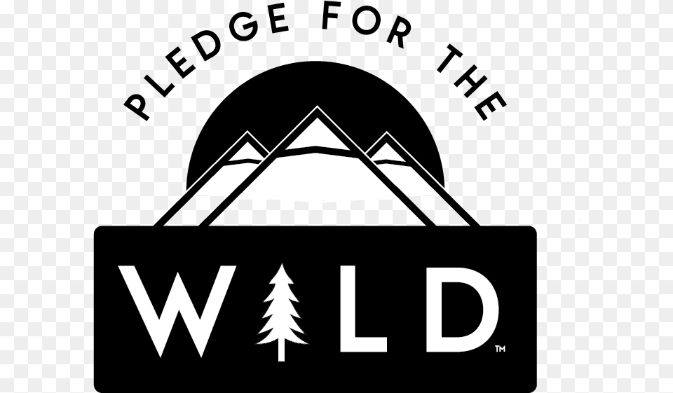 Pledge Wild Language, Logo, Triangle, Stencil Free Png