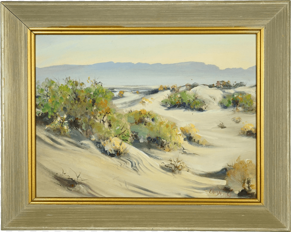 Plein Air Desert Landscape Oil Painting By California Artist Png Image