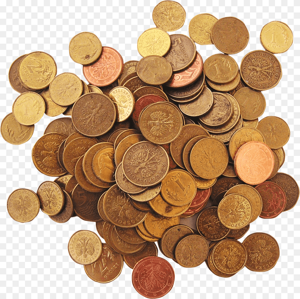 Plenty Of Coins, Bronze, Coin, Money, Treasure Free Png