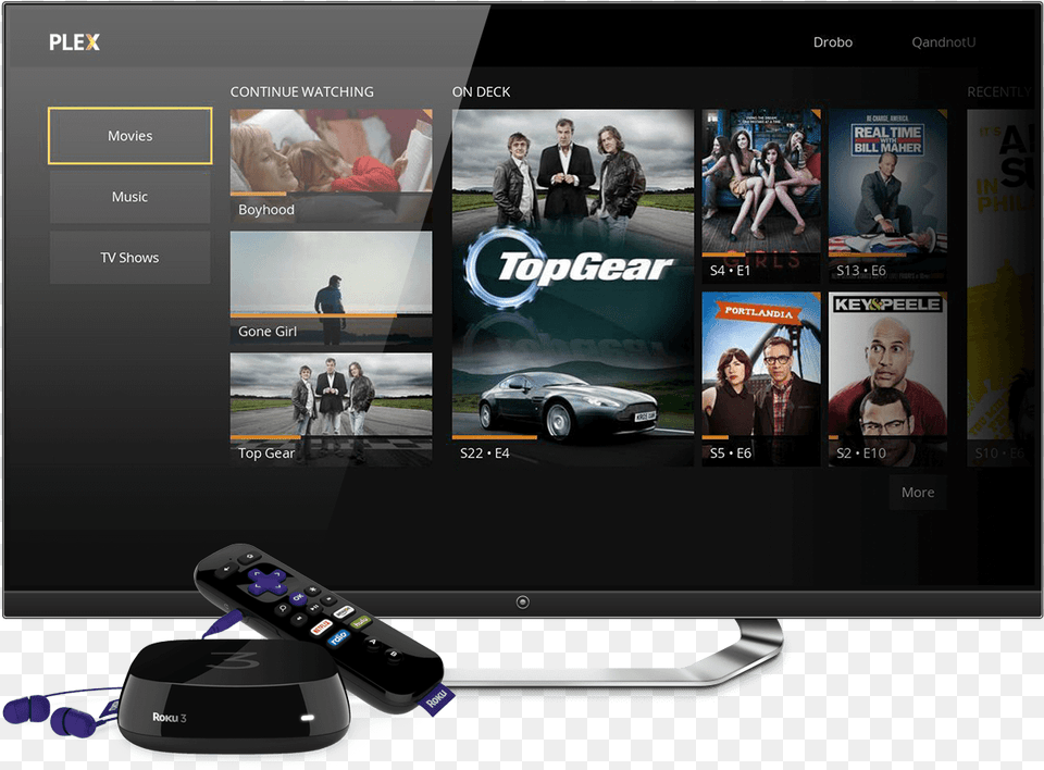 Plex Has Announced Plex For Roku And Xbox 360 Will Plex On Roku, Screen, Monitor, Hardware, Electronics Png Image