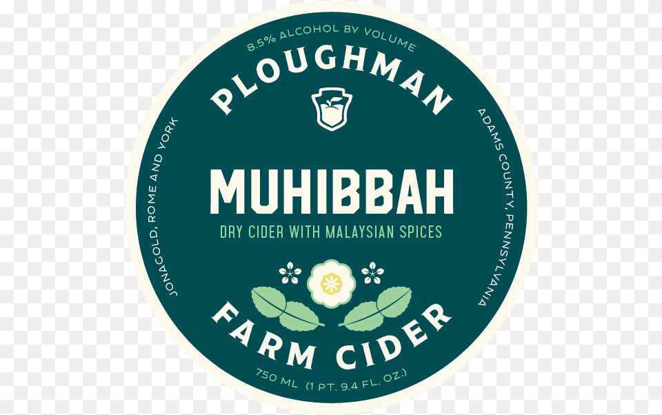 Ploughman Muhibbah Draft Emblem, Disk, Logo, Alcohol, Beer Free Png Download