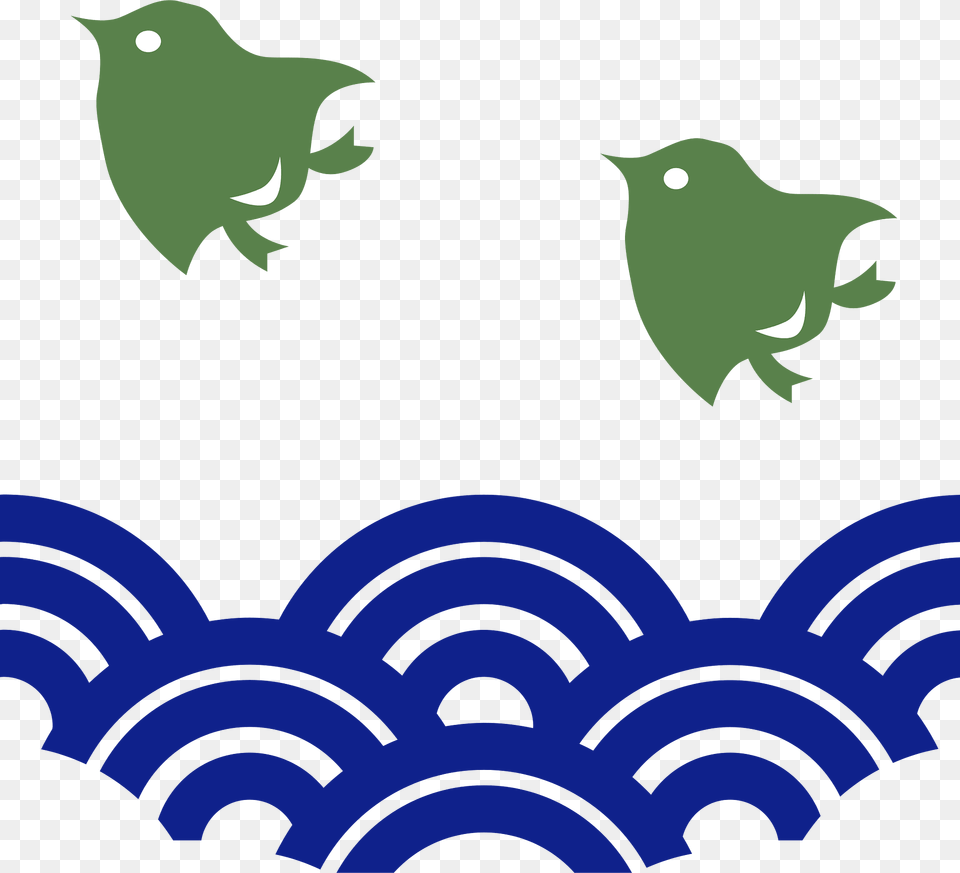 Plovers Waves Clipart, Green, Animal, Art, Bird Free Transparent Png