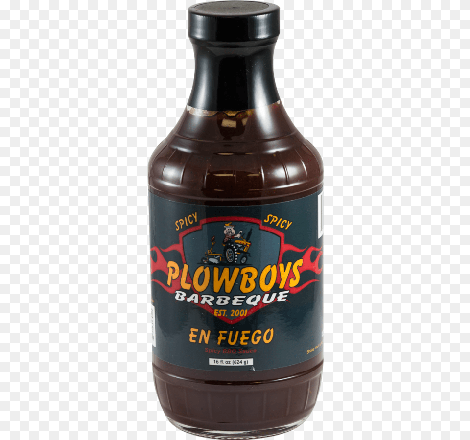 Plowboys Bbq En Fuego Bbq Sauce Bottle, Shaker, Food, Alcohol, Beer Png Image