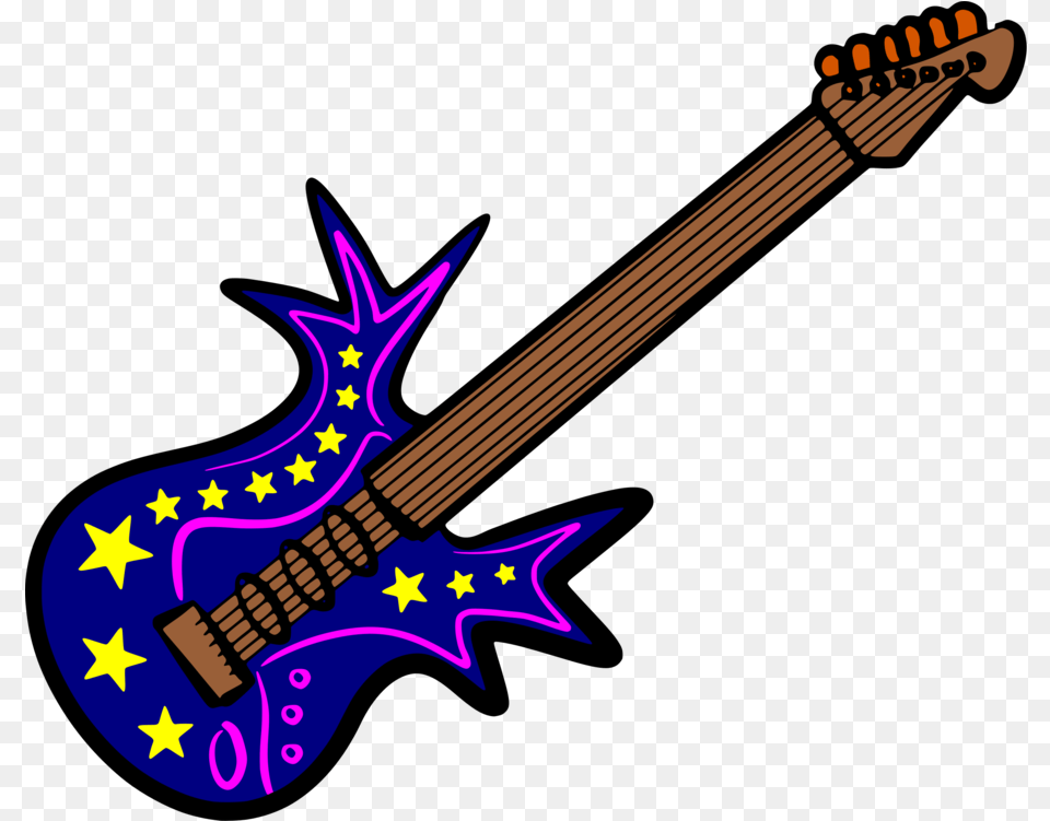 Plucked String Instruments Musical Instruments Drawing With Colour, Guitar, Musical Instrument, Bass Guitar, Electric Guitar Free Transparent Png