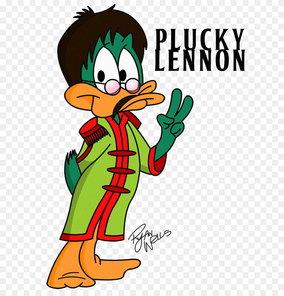 Plucky Duck John Lennon, Cartoon, Person Free Png