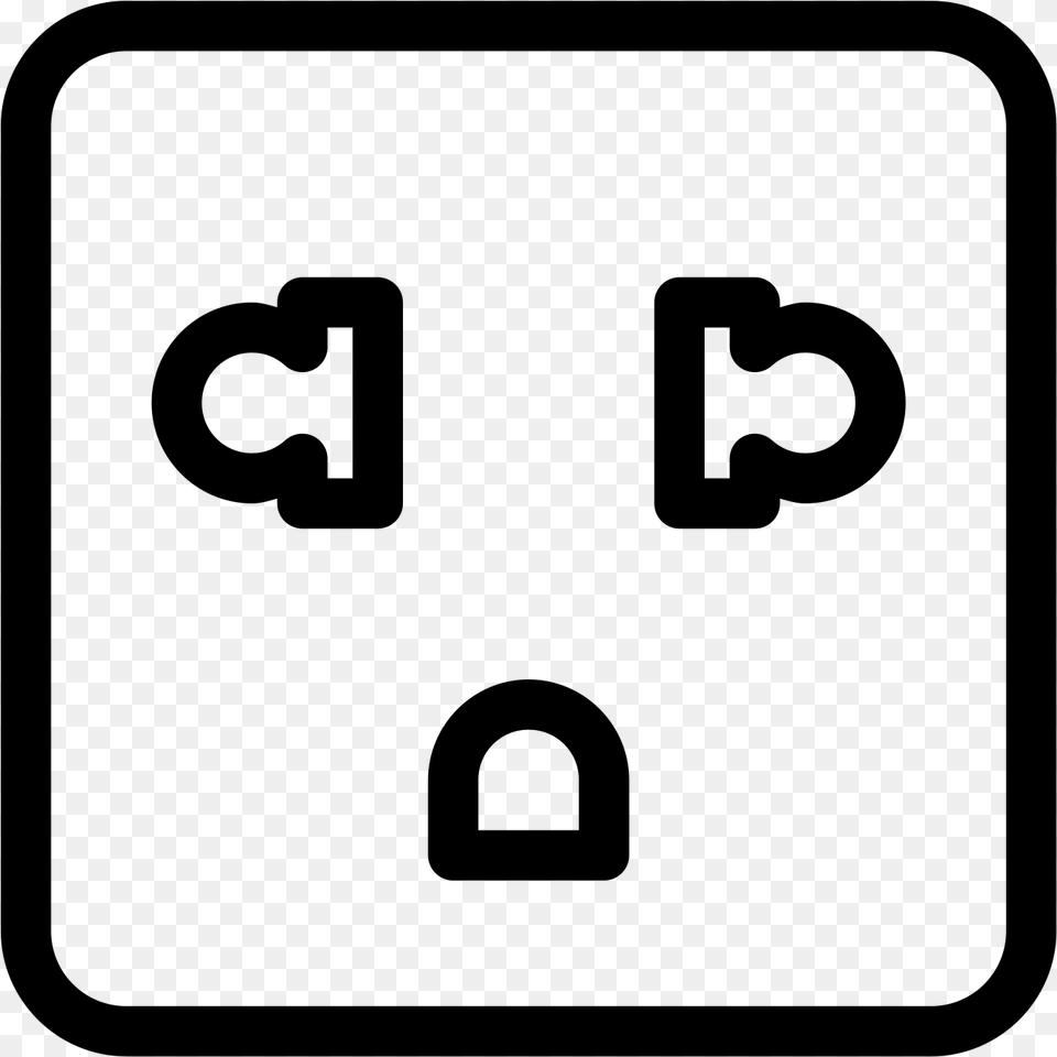 Plug And Socket Clipart Socket Icon, Gray Free Png Download