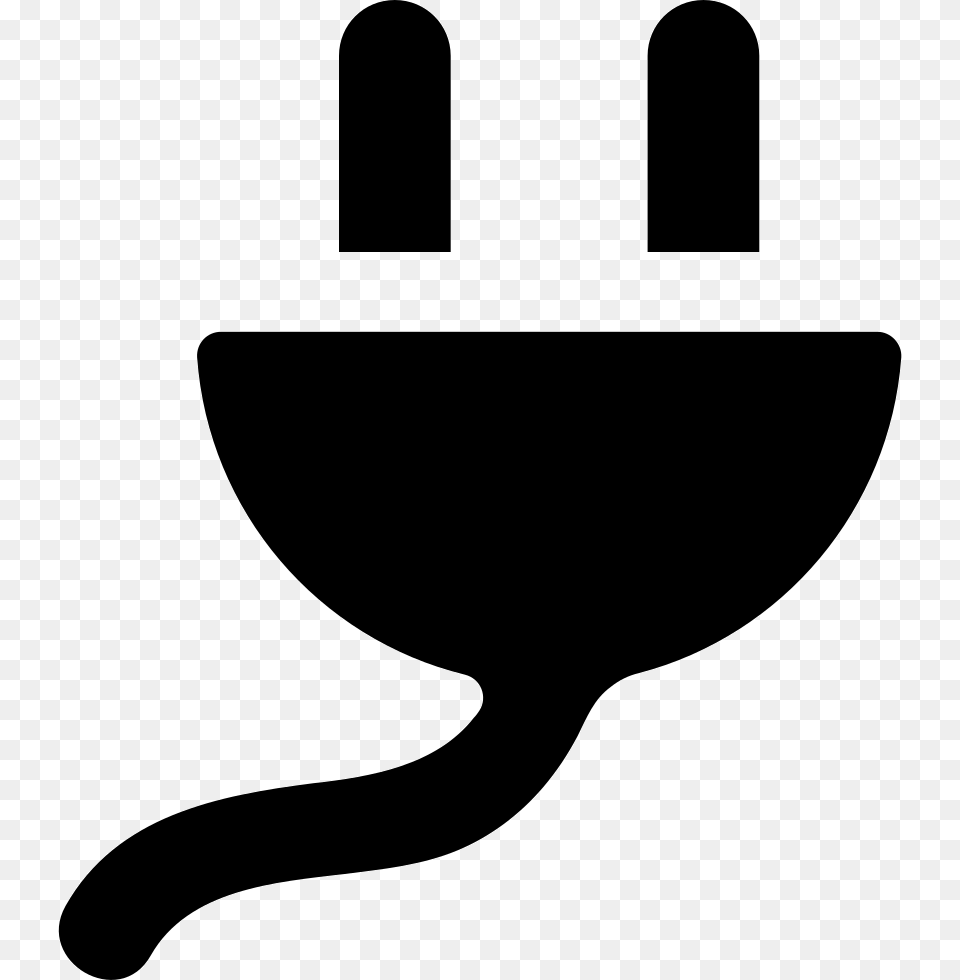 Plug Connector Electricity Icon Black, Adapter, Cutlery, Electronics, Fork Free Png