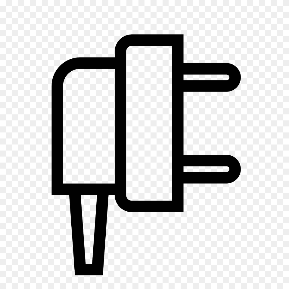 Plug Icon, Gray Free Png
