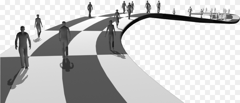 Plugin Written In Maxscript That Allows The User To People Following A Path, Person, Road, Tarmac, Walking Png