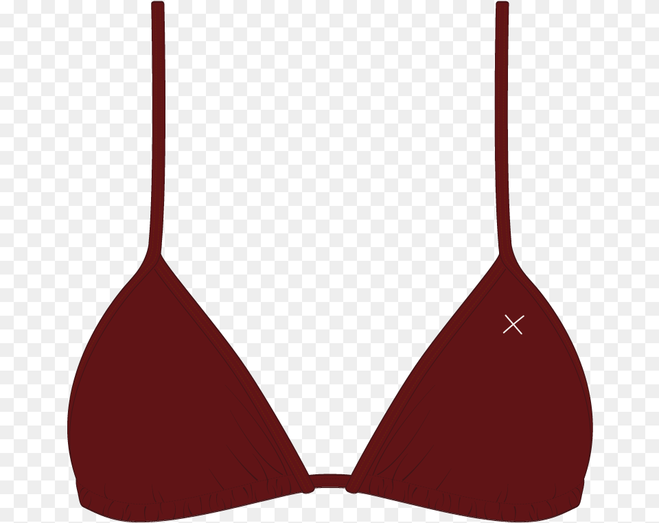 Plum Bikini Top Ii Bikini With X Logo, Bra, Clothing, Lingerie, Underwear Free Png