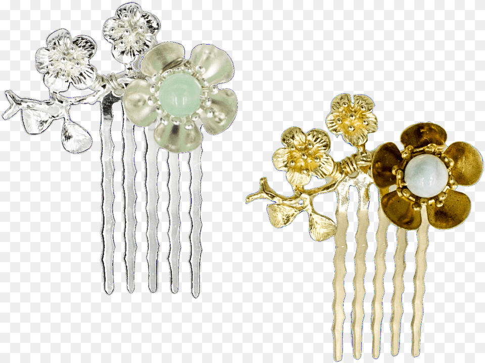 Plum Blossom Hair Combs, Accessories, Hair Slide, Jewelry, Person Free Png