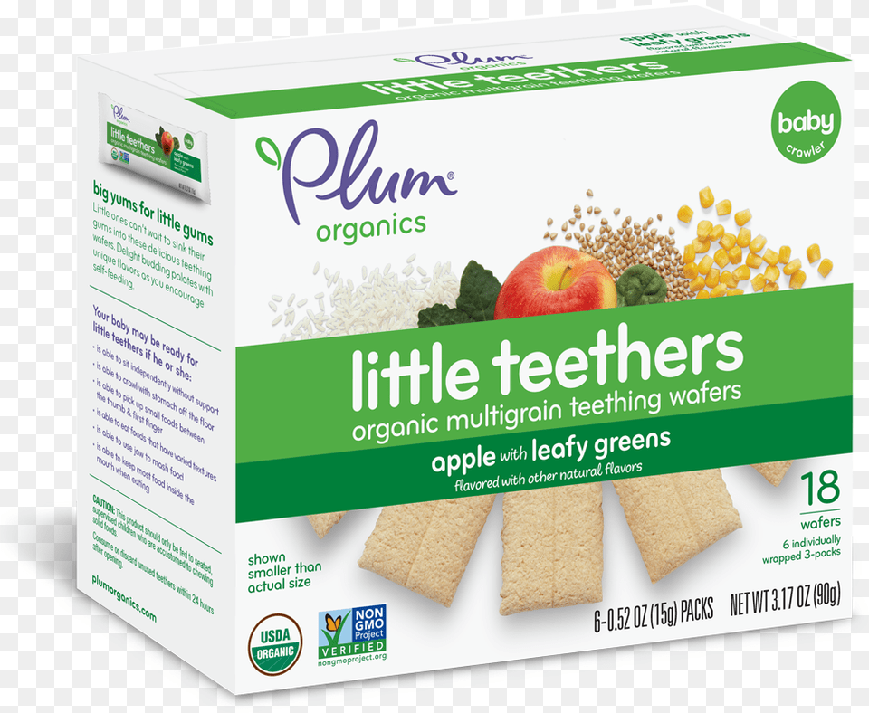 Plum Organics Little Teethers, Advertisement, Bread, Cracker, Food Free Png