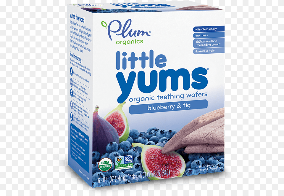 Plum Organics Little Yums Blueberry And Fig Organic Little By Plum Organics Little Yums Blueberry, Berry, Food, Fruit, Plant Free Transparent Png