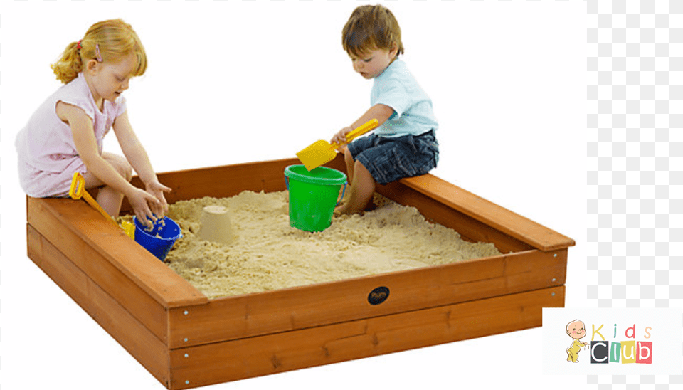 Plum Square Wooden Sand Pit, Child, Person, Female, Girl Png