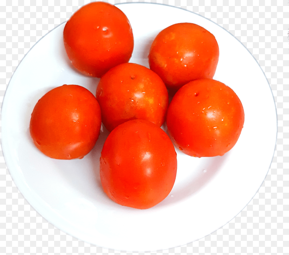 Plum Tomato, Plate, Food, Plant, Produce Free Png Download