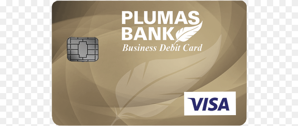 Plumas Bank Business Debit Card Multimedia Software, Text, Credit Card Free Transparent Png