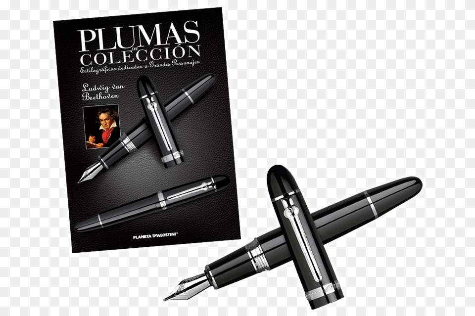 Plumas De Coleccin Ludwig Van Beethoven, Pen, Person, Fountain Pen, Face Free Transparent Png