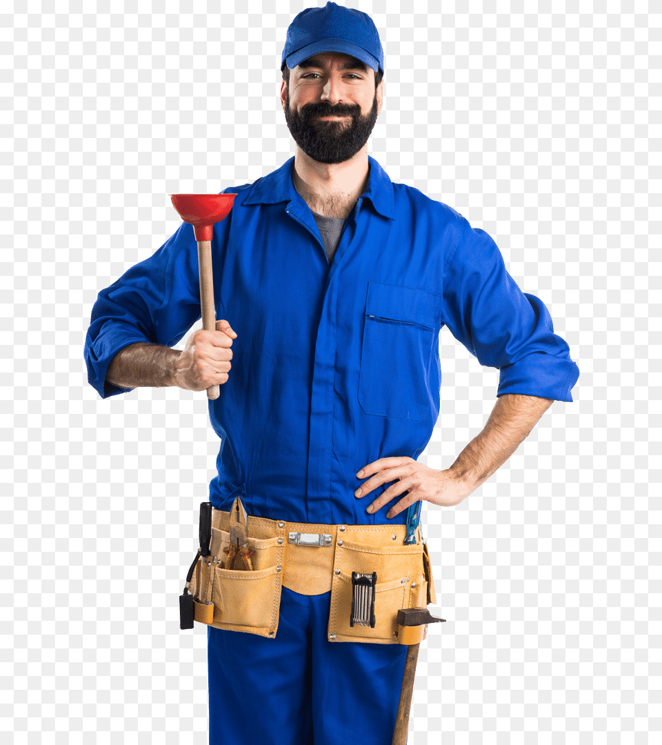Plumber And Trade Contractors Management Software Plumber Thumbs Up, Worker, Clothing, Person, Hardhat Png Image