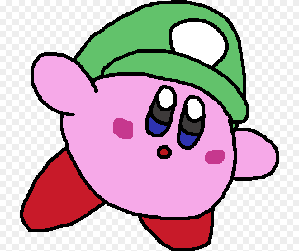 Plumber Kirby Luigi, Baby, Person, Face, Head Free Png Download