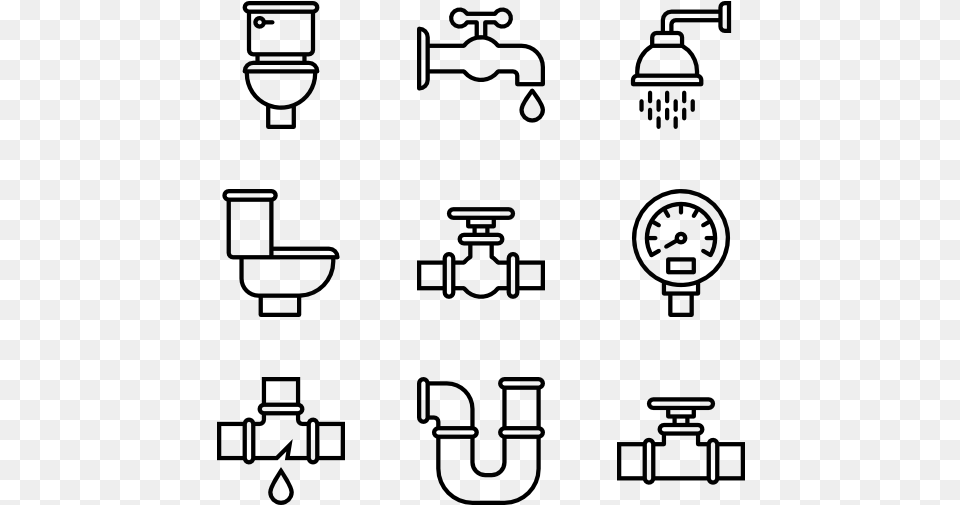 Plumber Tools E Commerce Vector, Gray Png