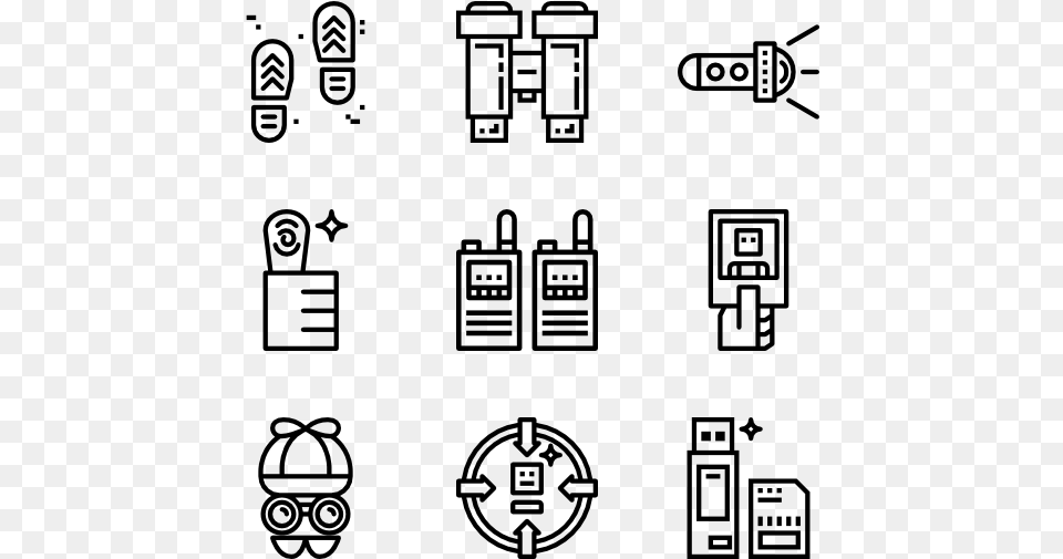 Plumbing Icons, Gray Free Png