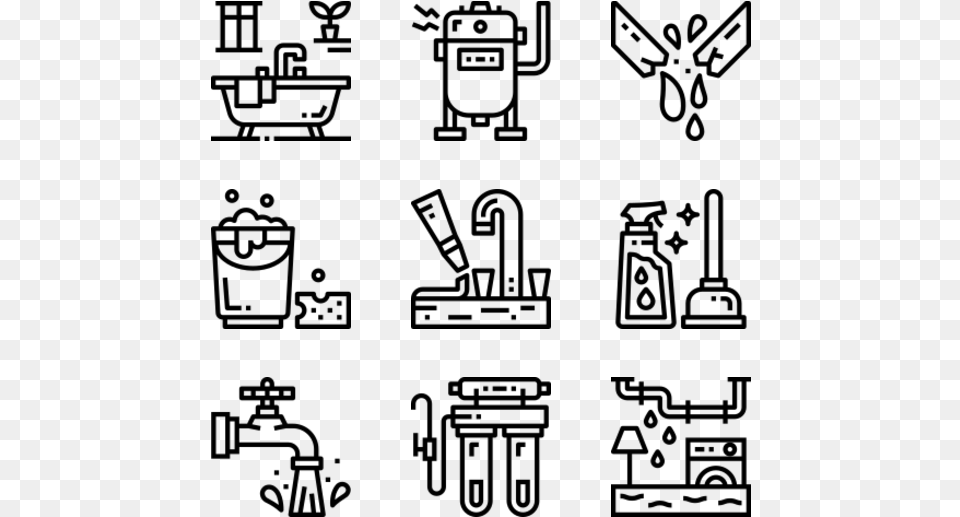 Plumbing Pipes Vector, Gray Free Png