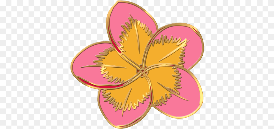 Plumeria Flower Pin Flower Pin Transparent, Anther, Pattern, Plant, Petal Png