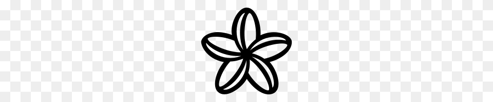 Plumeria Icons Noun Project, Gray Png