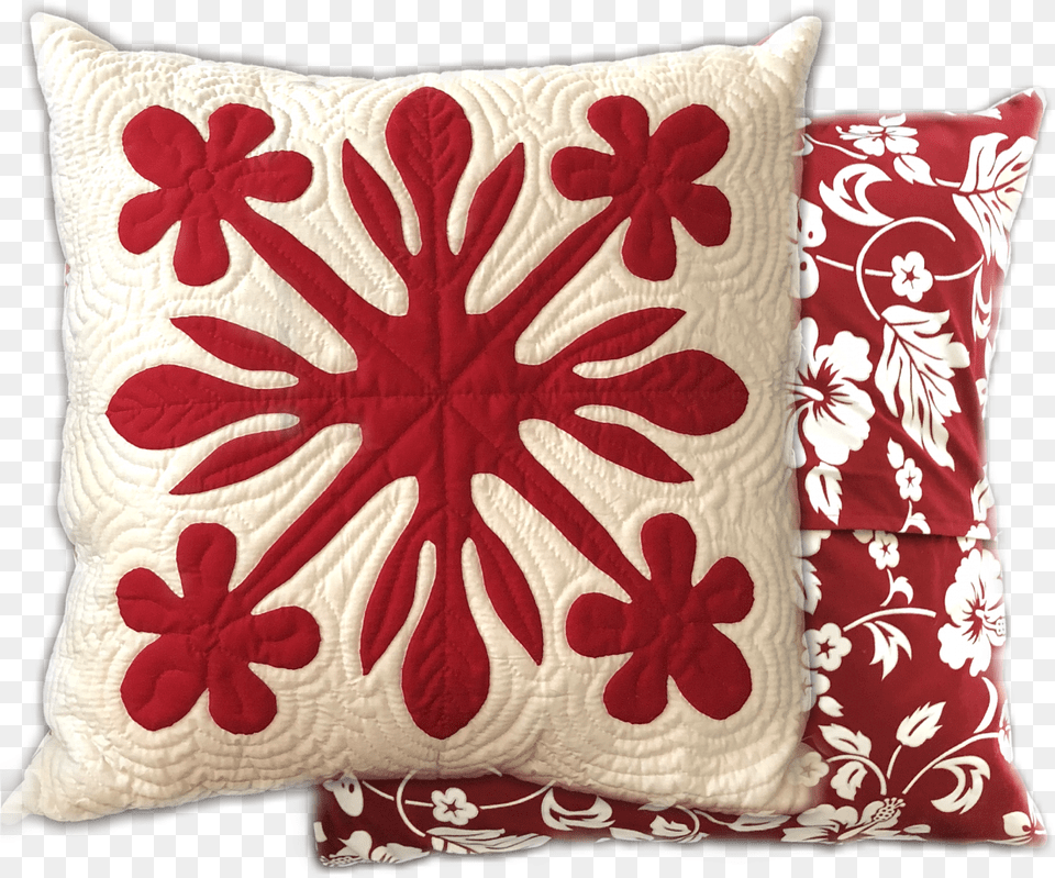 Plumeria Love Hawaiian Pillow Kit For Hand Applique Decorative, Cushion, Home Decor, Accessories, Bag Free Transparent Png