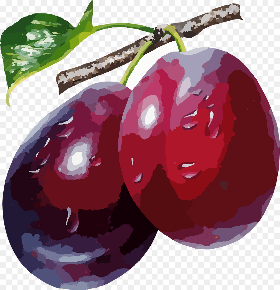 Plums Clipart, Food, Fruit, Plant, Produce Free Png