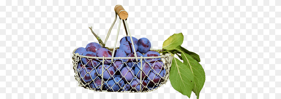 Plums In The Basket Food, Fruit, Plant, Produce Free Transparent Png