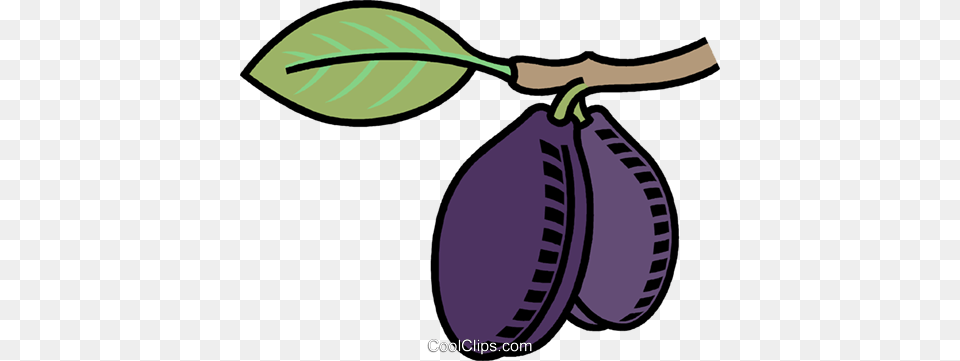 Plums Royalty Vector Clip Art Illustration, Food, Fruit, Plant, Produce Free Png Download