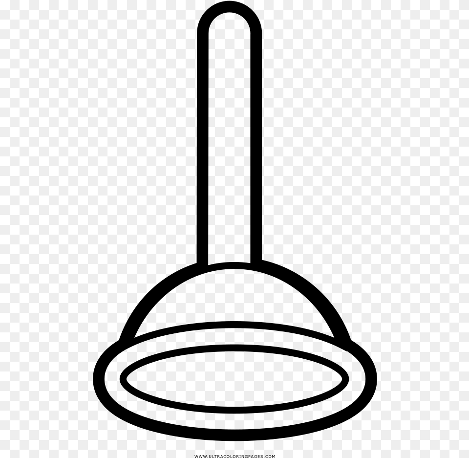 Plunger Coloring, Gray Free Png Download