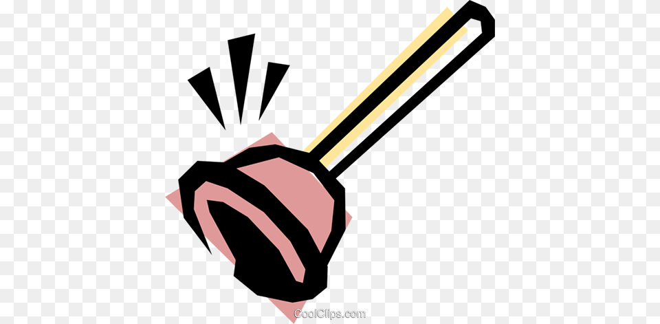 Plunger Royalty Vector Clip Art Illustration, Device, Hammer, Tool Png