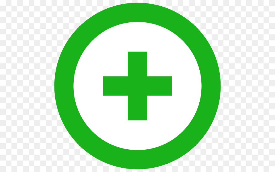 Plus, First Aid, Green, Oval, Symbol Png