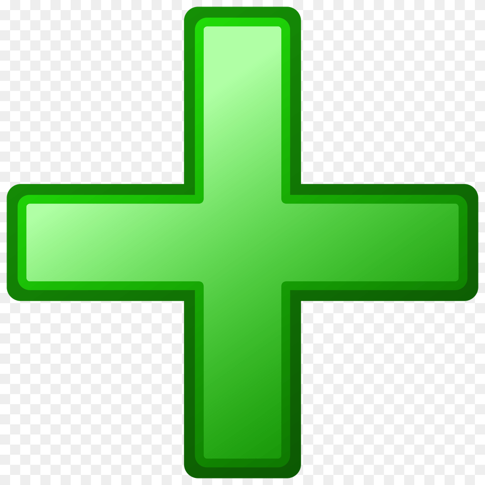 Plus, Cross, Green, Symbol, First Aid Png Image