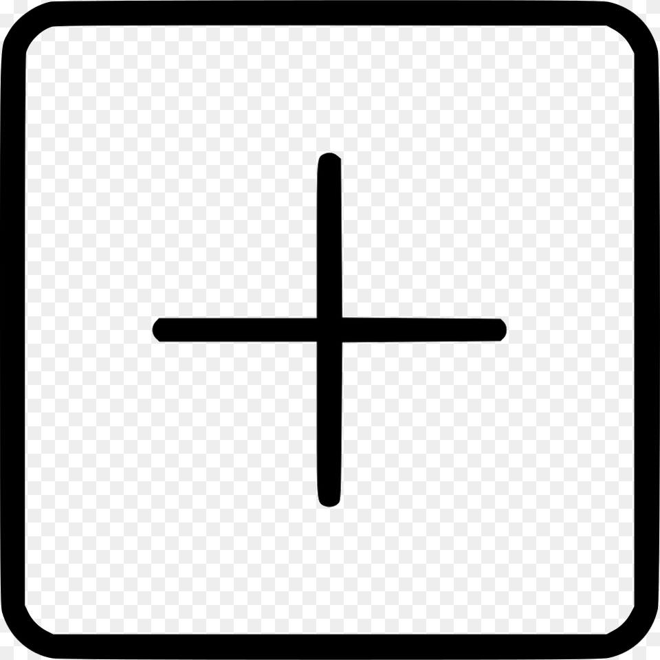 Plus Add Addition More Cross Open Square Button Icon Symbol Free Png Download