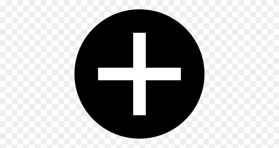 Plus Black Background Black Background Chart Icon With, Cross, Symbol Free Png Download