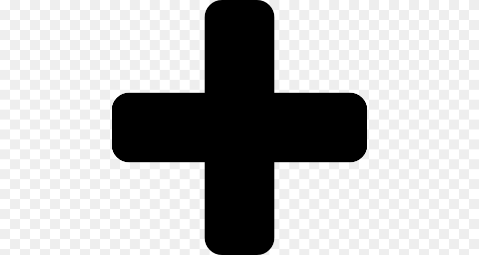 Plus Black Symbol, Cross Png Image