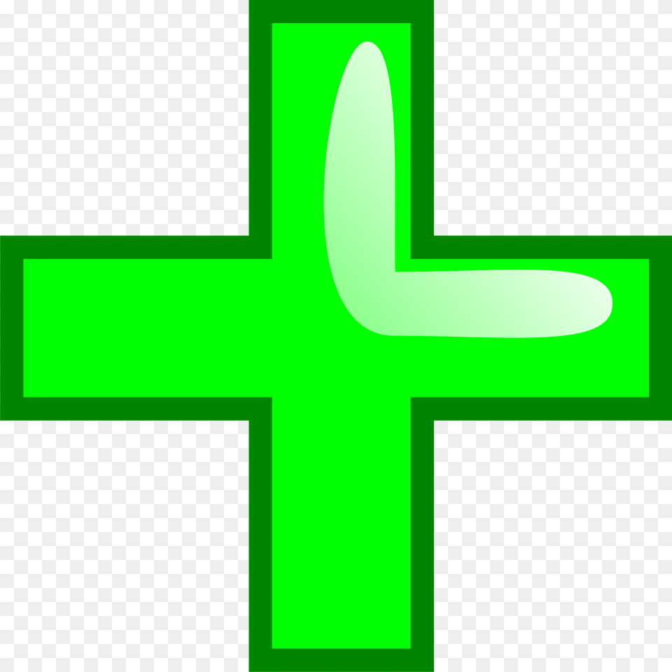 Plus Clipart, Cross, Green, Symbol Png Image
