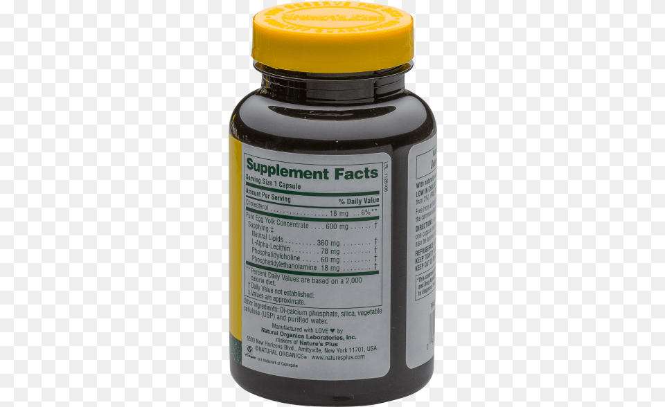 Plus Egg Yolk Lecithin Bottle, Jar, Shaker Png Image