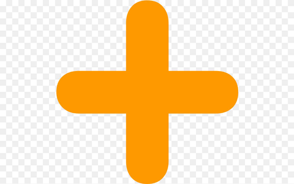 Plus Icon Orange Transparent Plus Icon Transparent, Cross, Symbol, Logo Free Png