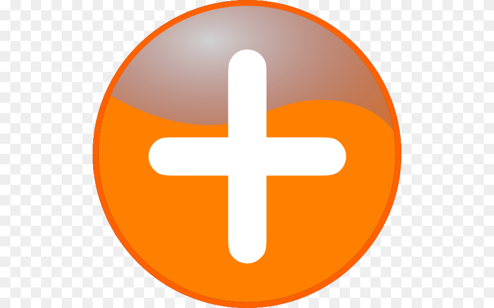 Plus Plus Orange Icon, Cross, Symbol, Sign, Clothing Png Image