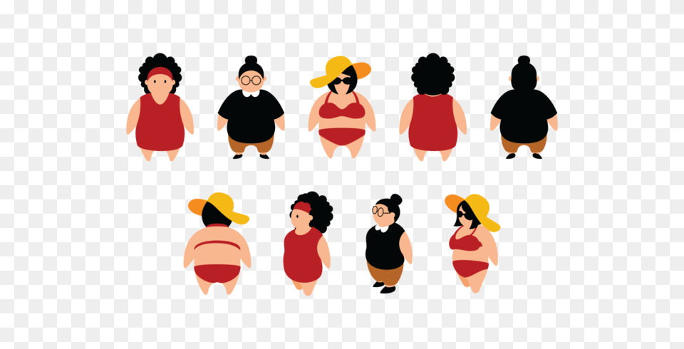 Plus Size Girls Cartoon, Hat, Clothing, Adult, Person Png Image