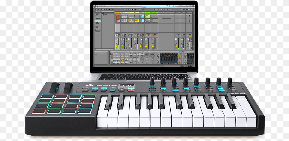 Plus Vi2539s Compact Design Makes It Easy To Take This Alesis Vi25 25 Key Keyboard Controller Midi Png Image