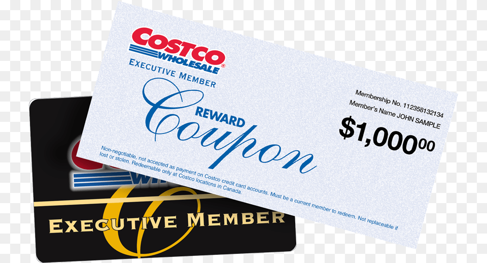 Plus You39ll Enjoy Member Pricing And Special Offers Costco Executive Rebate, Paper, Text, Business Card Png Image